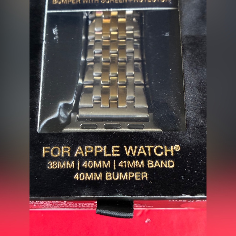BCBG Two-Tone Metal Watch Band - Picture 3 of 12